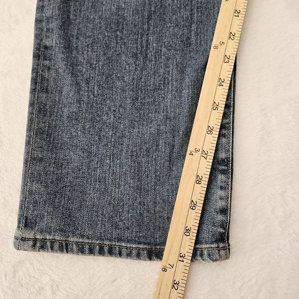AG Jeans Mens 42x31 Everett Slim Straight Blue Medium Wash Denim Zip Fly Pockets